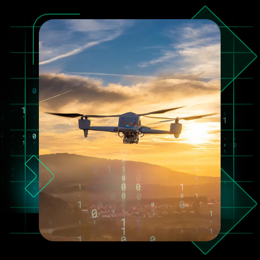 EARTH OBSERVATION SATELLITES & DRONES